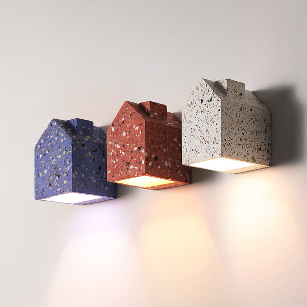 Creative House terrazzo cement wall lamp