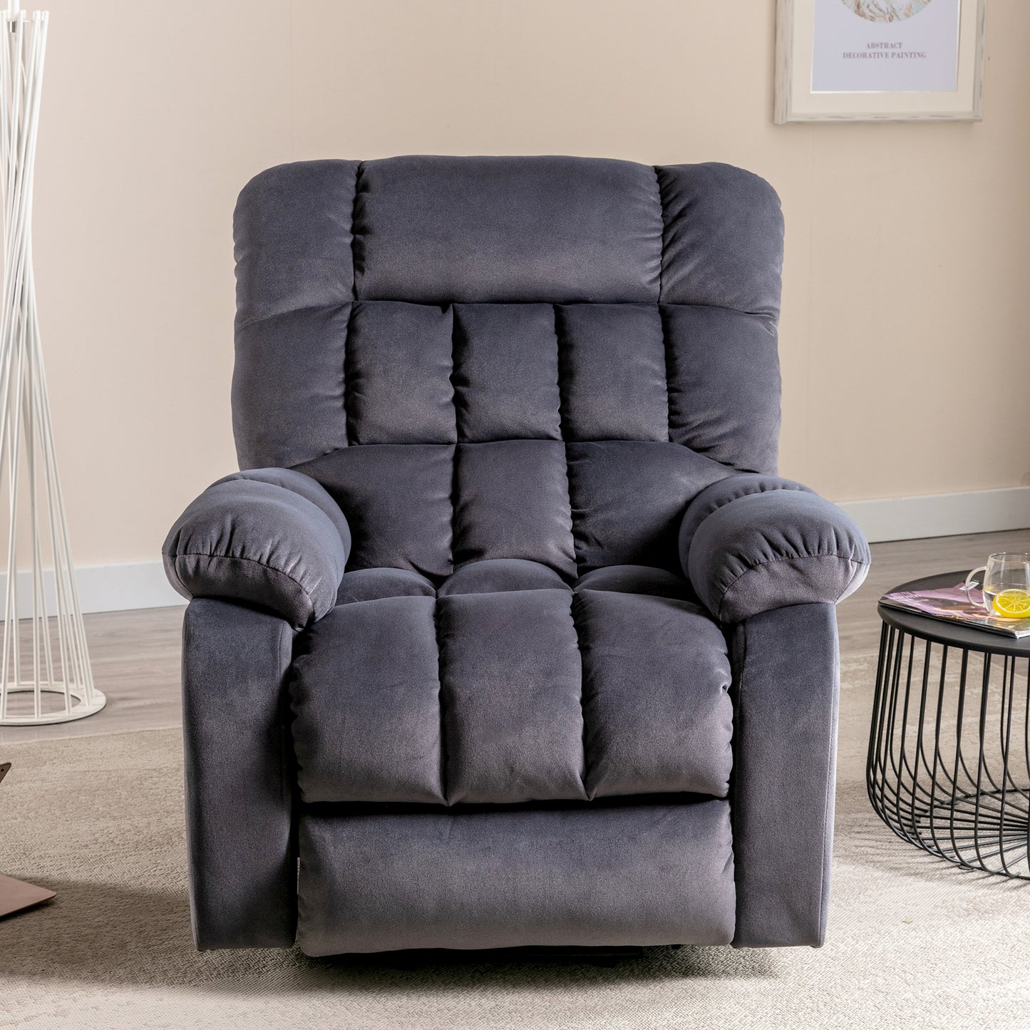 Breathable Fabric Electric Power Lift Recliner Chair with Massage and Heat, and USB Ports