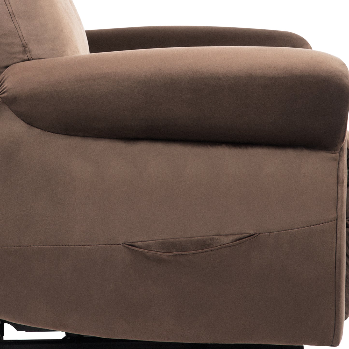 Cushioned Recliner Armchair with Silent Motor for Living Room/Bedroom