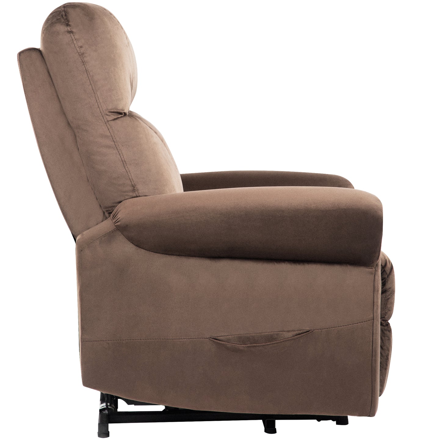 Cushioned Recliner Armchair with Silent Motor for Living Room/Bedroom