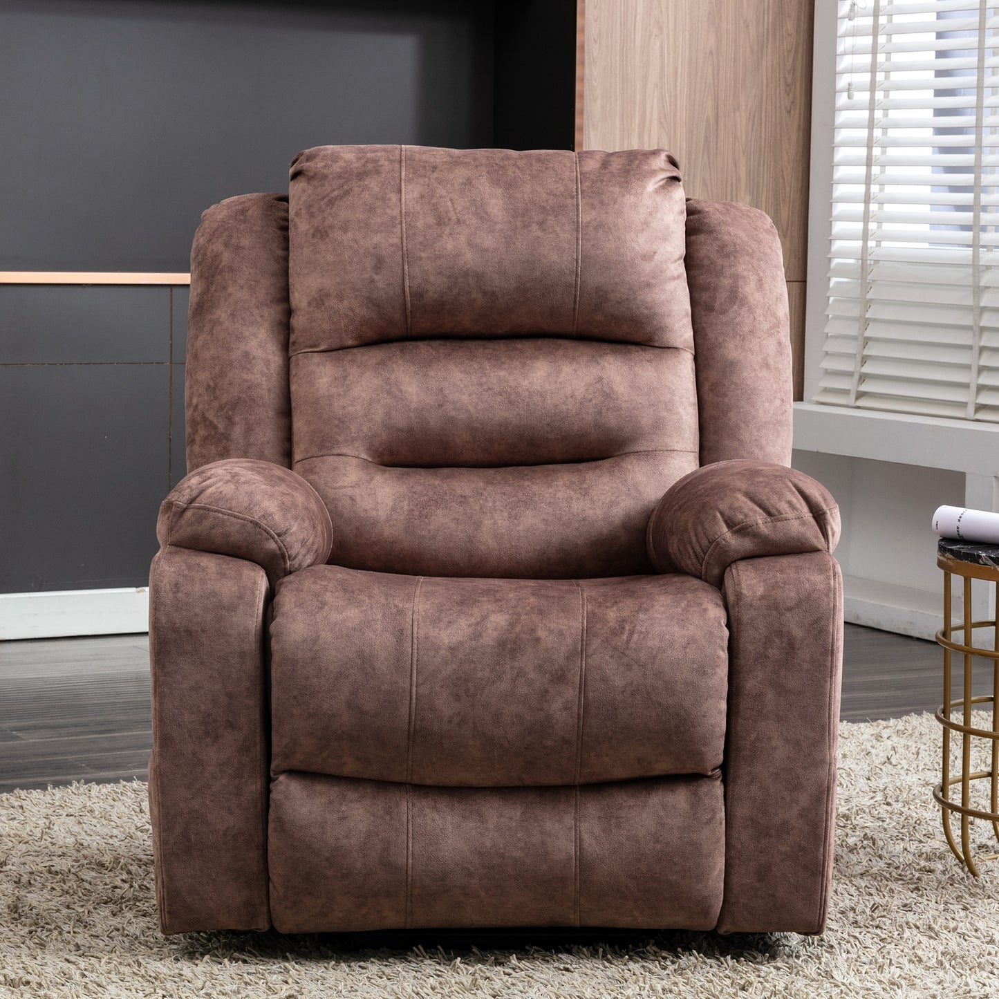 Fabric Electric Power Lift Recliner Chair with Massage, 2 Side Pockets and USB Ports