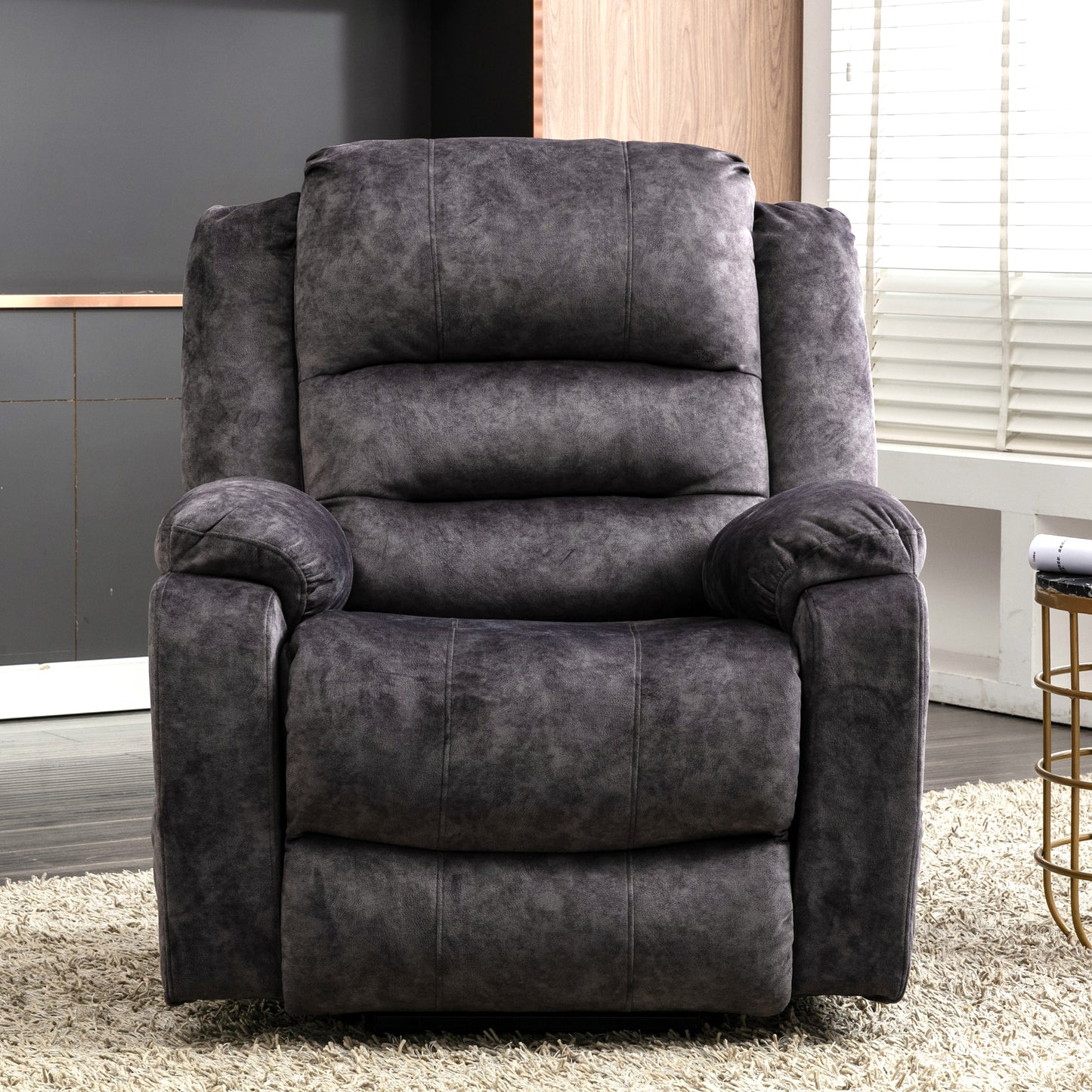 Fabric Electric Power Lift Recliner Chair with Massage, 2 Side Pockets and USB Ports