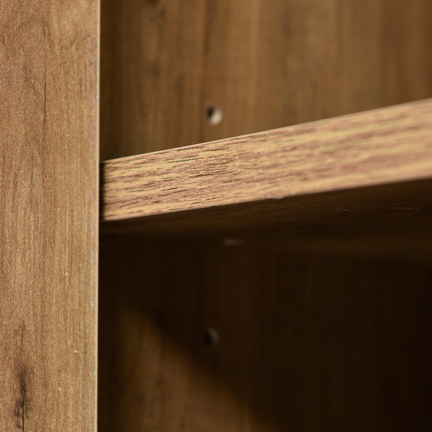 Dark Oak Sideboard Cabinet Chest of Drawers with with 2 Doors, 3 Drawers and Adjustable shelf